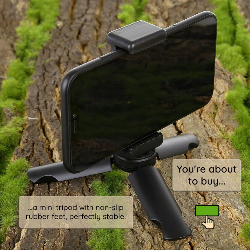 Techsuit Mini Tripod (TPD1) – Μαύρο