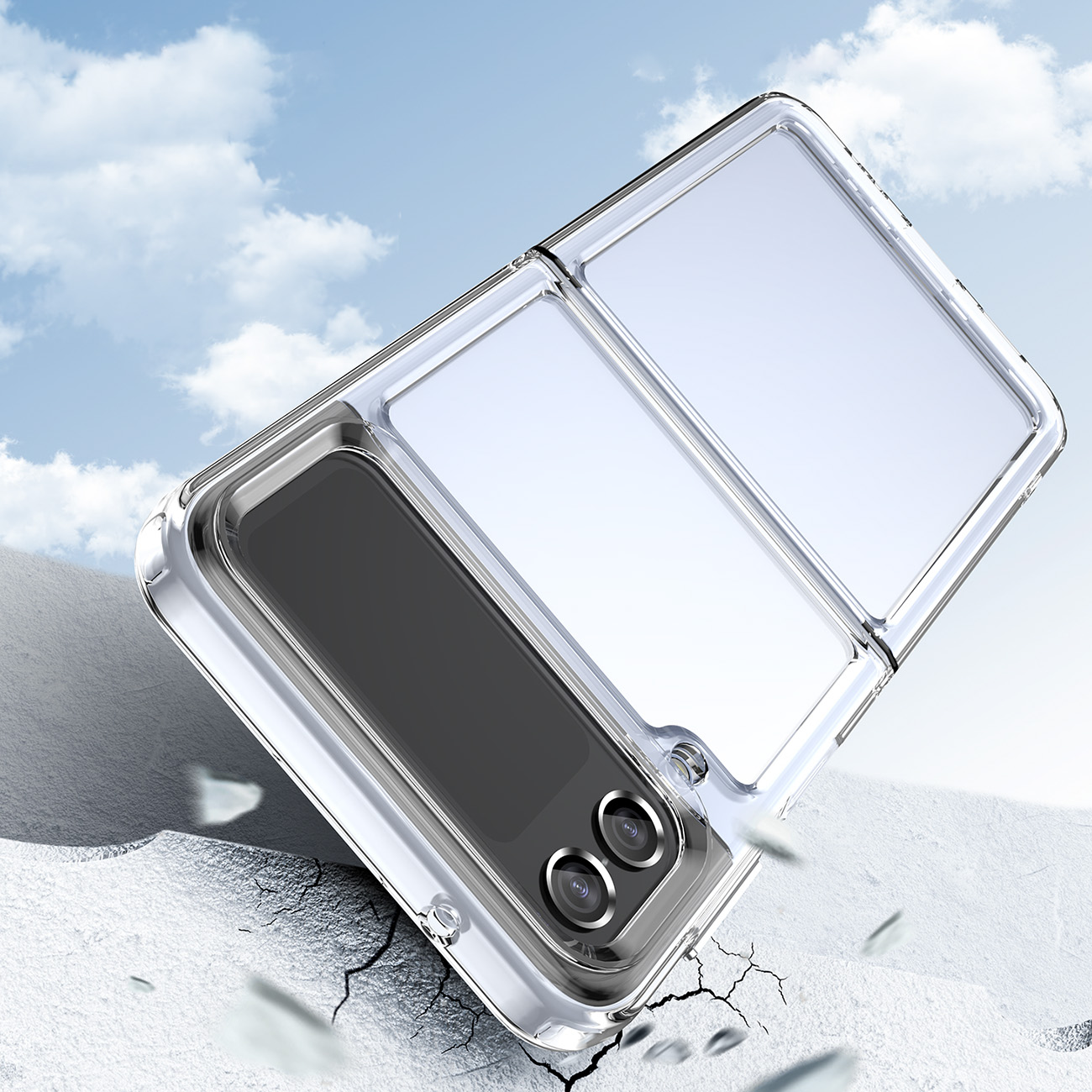 Outer Space θήκη για Samsung Galaxy Z Flip 3 - Ροζ