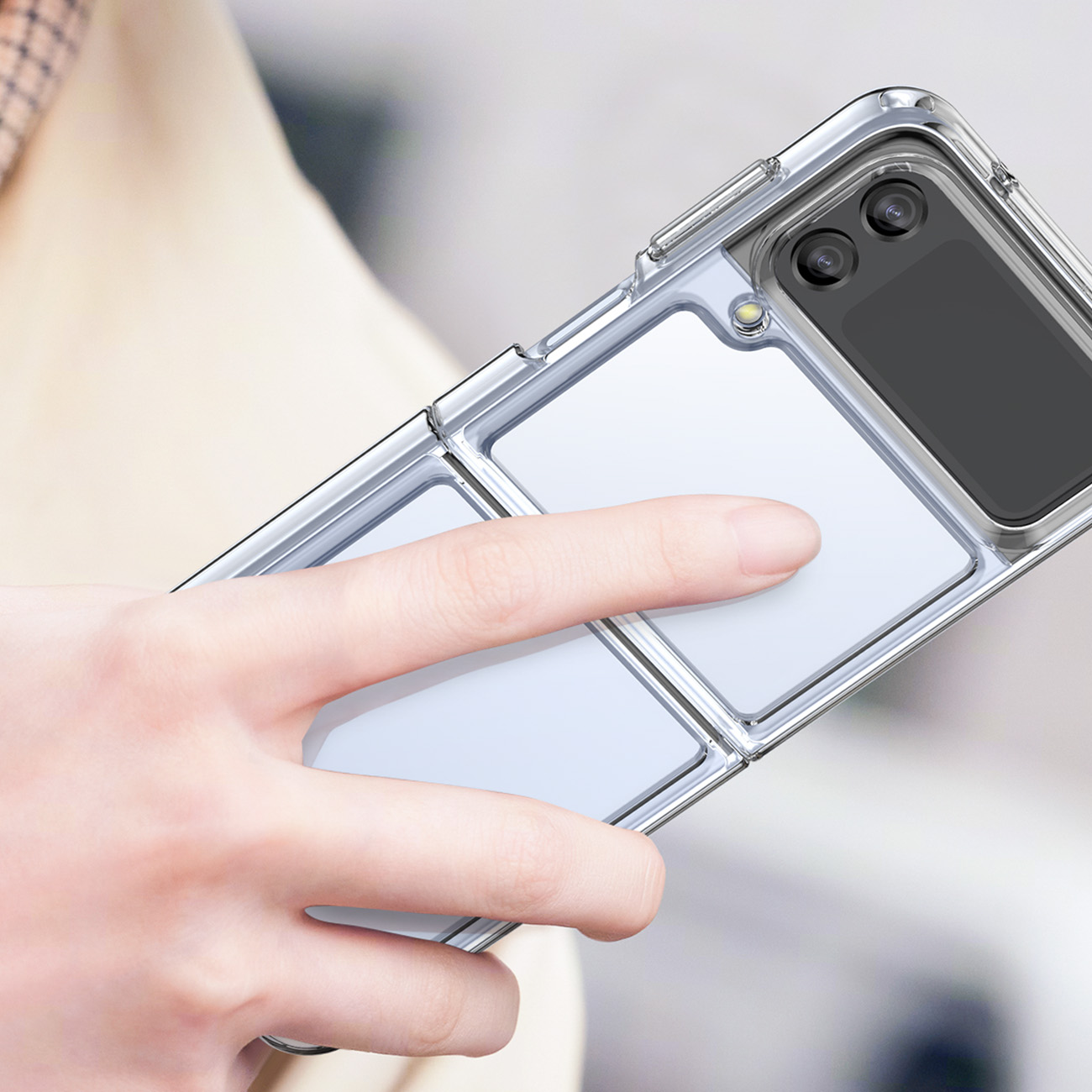 Outer Space θήκη για Samsung Galaxy Z Flip 3 - Ροζ
