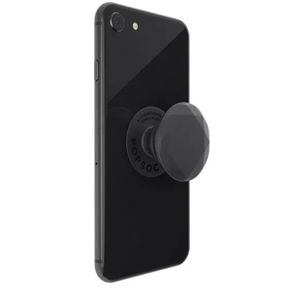 PopSockets - στήριγμα PopGrip μεταλλικό σχέδιο - Μαύρο