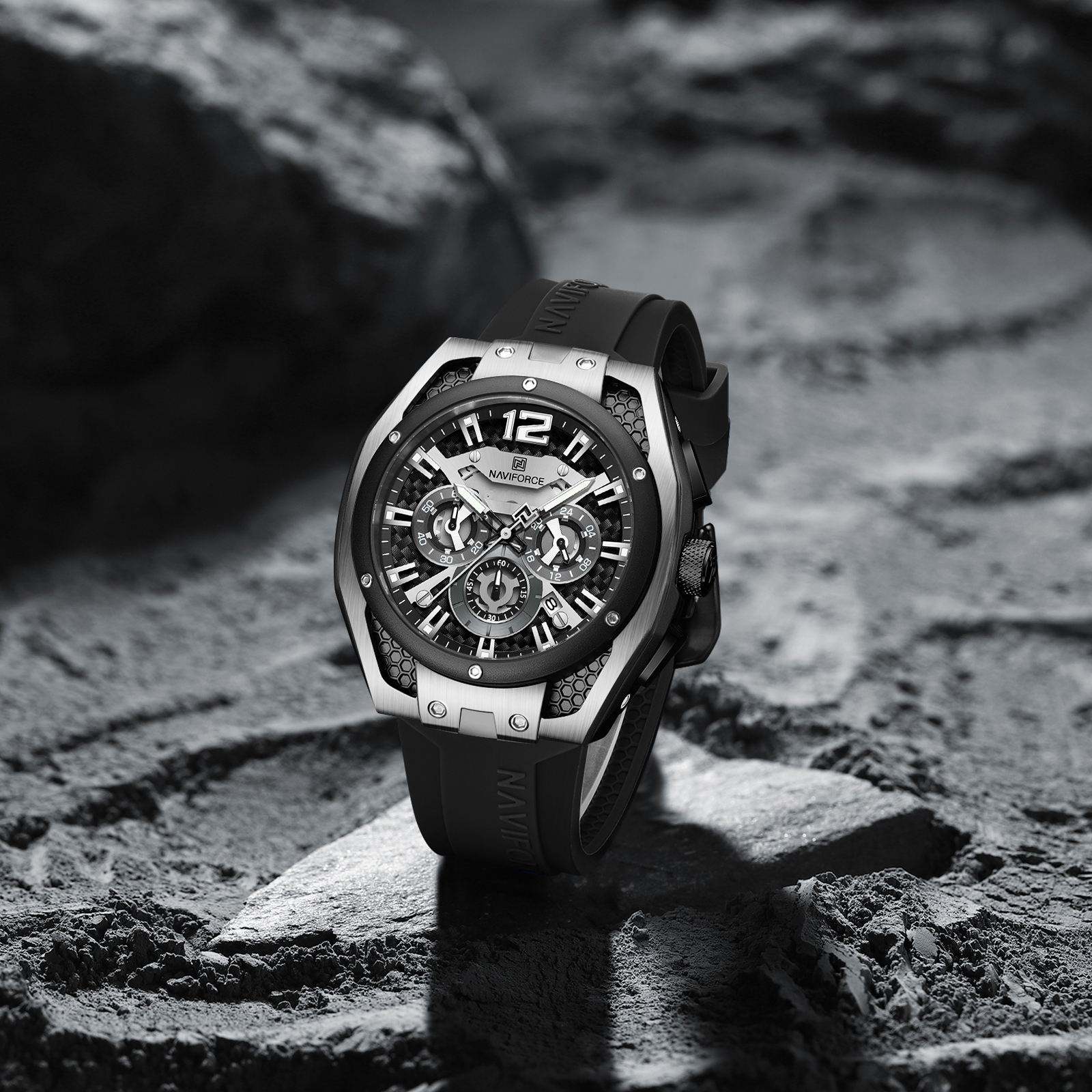 Ρολόι NAVIFORCE MA-38613 - Μπλε / Χρυσό