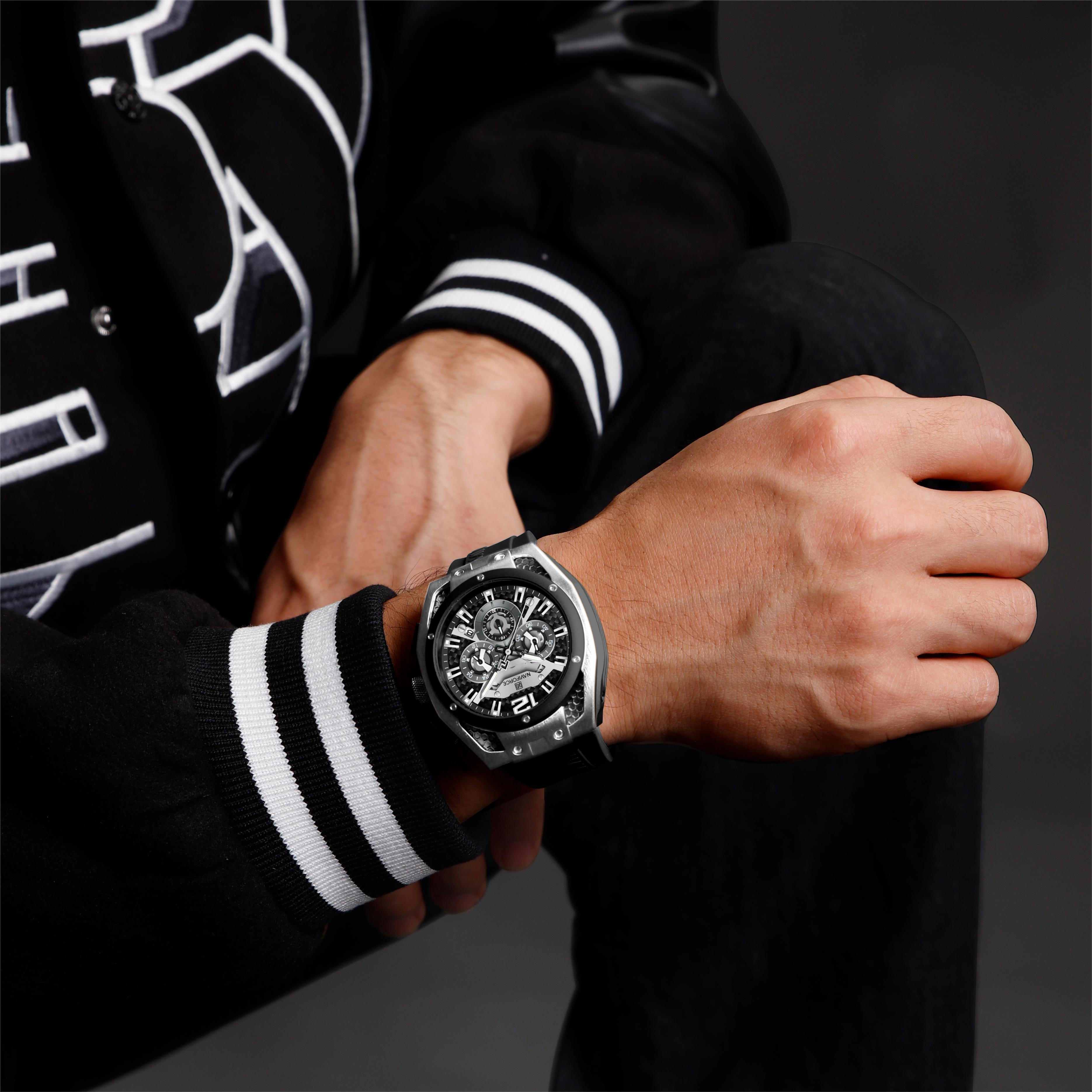Ρολόι NAVIFORCE MA-38613 - Μπλε / Χρυσό