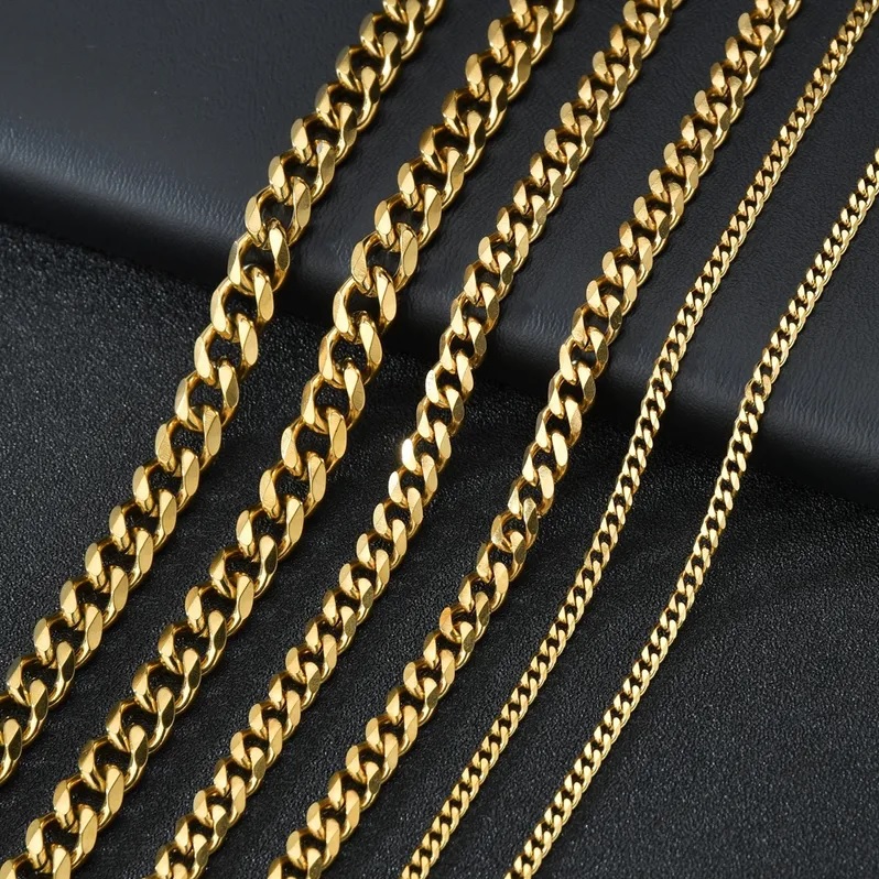 Αλυσίδα DE-34666 - Χρυσή / 60cm / 3mm