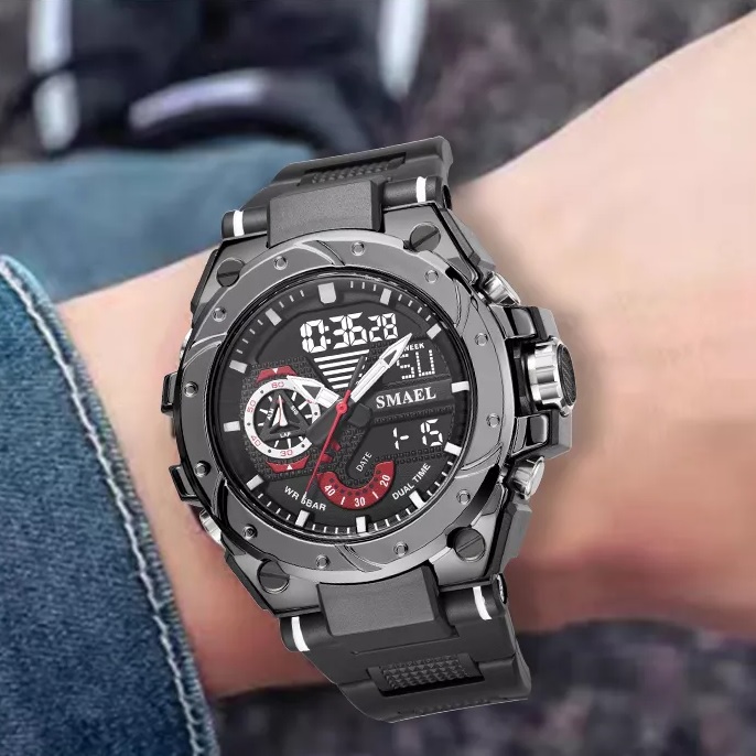 Ρολόι SMAEL GR-14158 - Μαύρο
