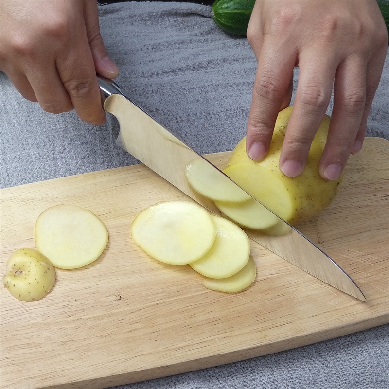 Damaškový kuchynský nôž HA-18603 - Small Cleaver/Μπλε