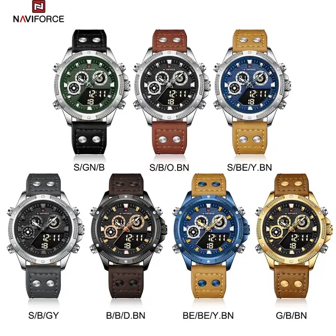 Ρολόι NAVIFORCE KA-29538 - Καφέ / Μπλε
