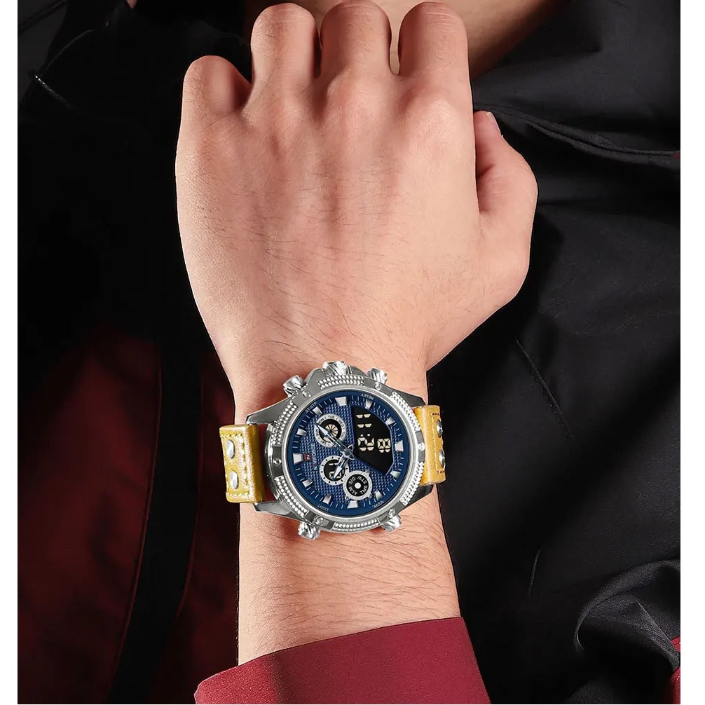 Ρολόι NAVIFORCE KA-29538 - Καφέ / Μπλε