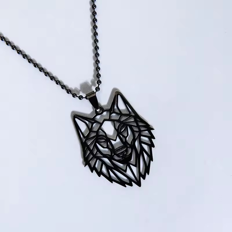 Κολιέ Hollow Wolf - Ασημένιο