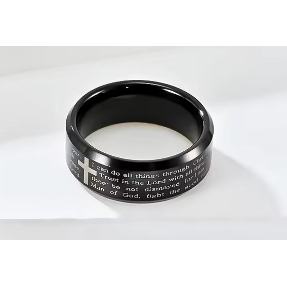 Δαχτυλίδι SA-31782 - Μαύρο / 52mm