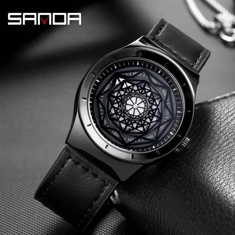 Ρολόι SANDA MA-14282 - Μαύρο / Λευκό