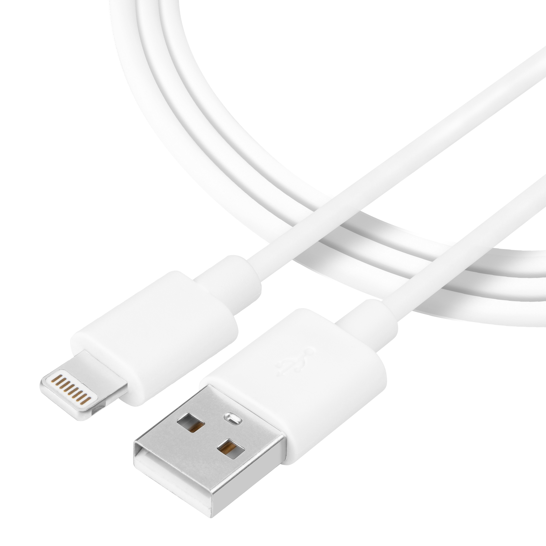 Καλώδιο Tactical Smooth Thread USB-A/Lightning - 0.3m - Λευκό